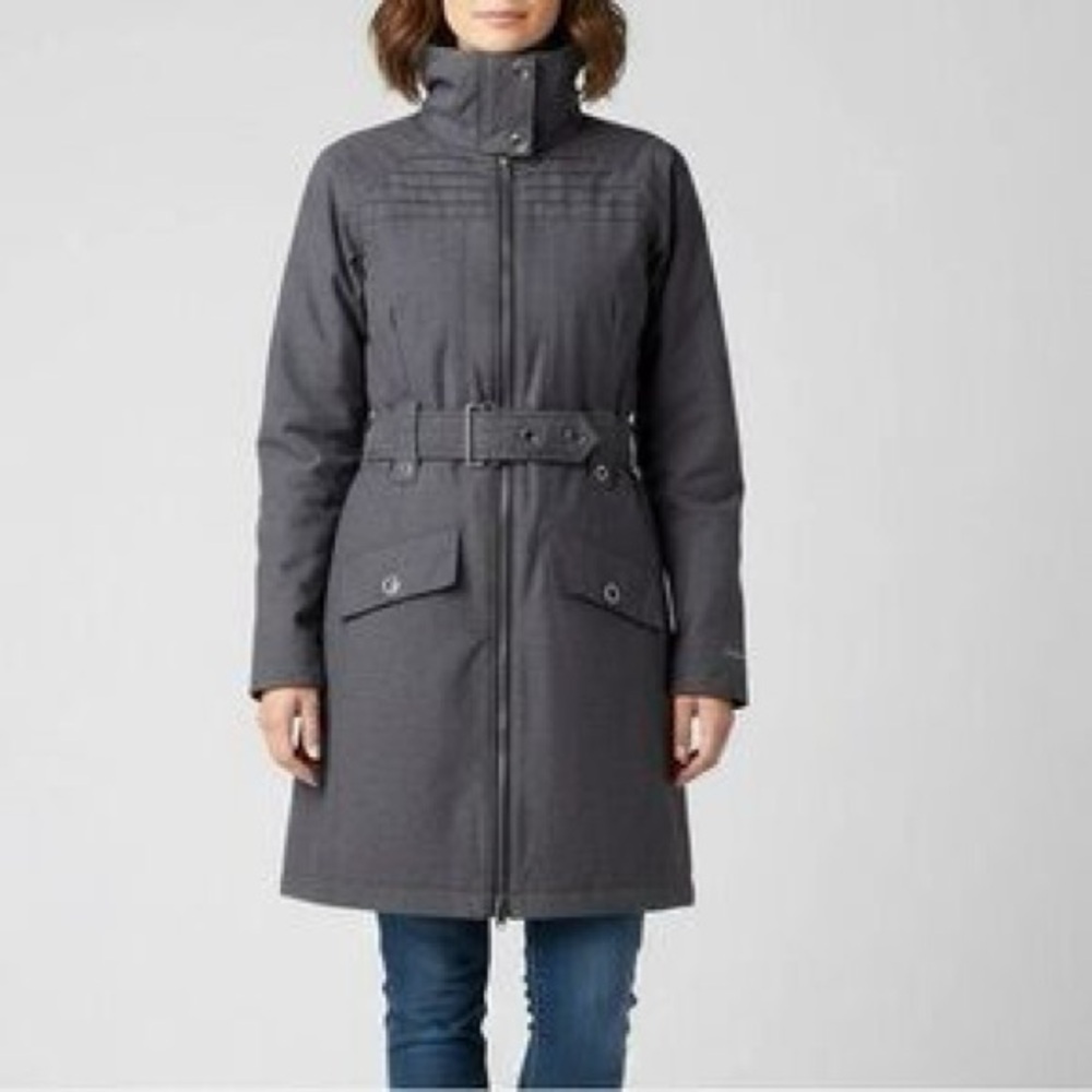 Columbia Women's Charcoal Trench Coat size medium